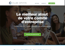 Tablet Screenshot of clubophys.fr